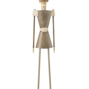 J-Line figuur soldaat bont hoed – metaal – grijs – large J-Line figuur soldaat bont hoed – metaal – grijs – large