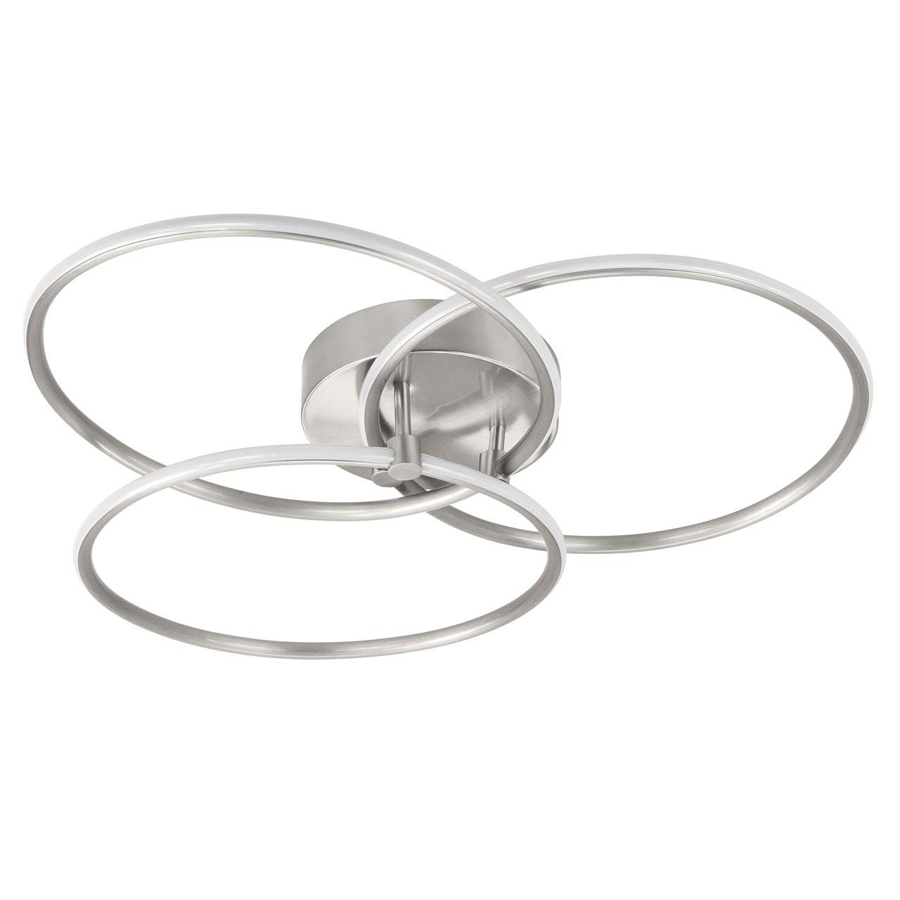 Highlight plafondlamp Circles - 1 lichts - 49 x 10 cm - mat chroom