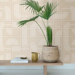 ESTAhome fotobehang grafisch 3D motief beige – 150 x 279 cm – 159363 ESTAhome fotobehang grafisch 3D motief beige – 150 x 279 cm – 159363