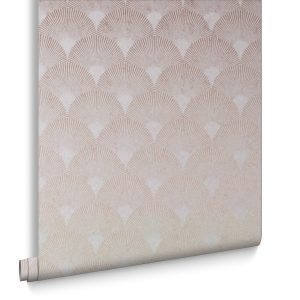 Graham & Brown Vliesbehang – Fan Rose Gold – 10mx53cm Graham & Brown Vliesbehang – Fan Rose Gold – 10mx53cm