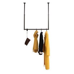 HOME DELUXE – SWAY kapstok – inclusief hangers en haken – kleur: zwart