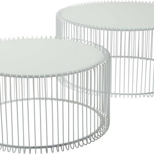 Kare Design Salontafel Wire Wit (2/Set) Kare Design Salontafel Wire Wit (2/Set)