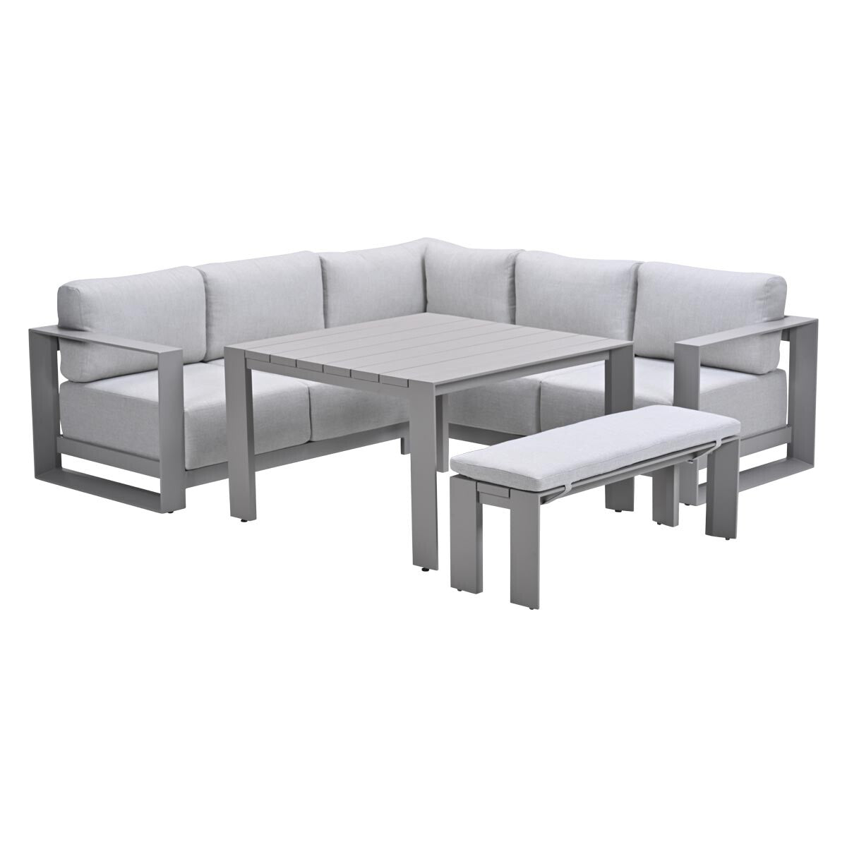 Garden Impressions lounge dining set Malakka taupe - valley sand - 5-d
