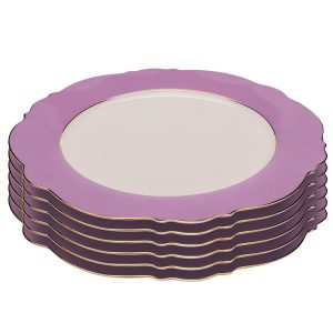 Kare Design Borden Harlequin Ø27cm paars (6/set) Kare Design Borden Harlequin Ø27cm paars (6/set)