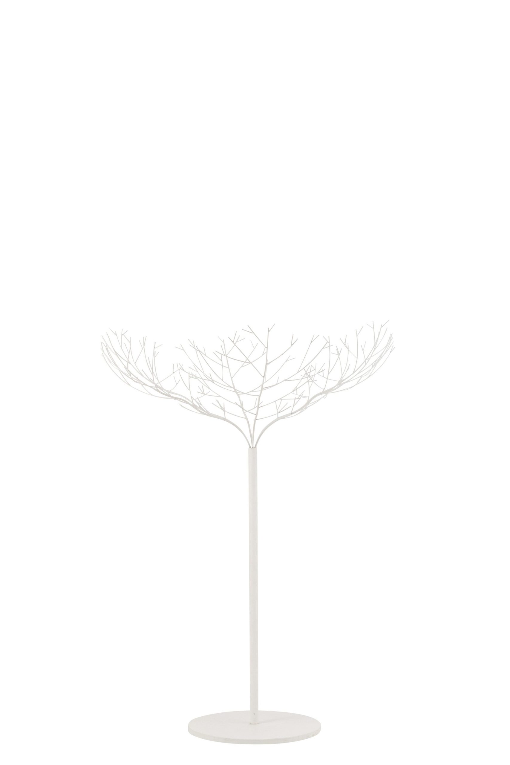 J-Line decoratie Boom - metaal - wit - medium