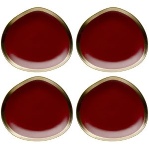 Kare Design Soepborden Vibrations Ø19cm rood (4/set)