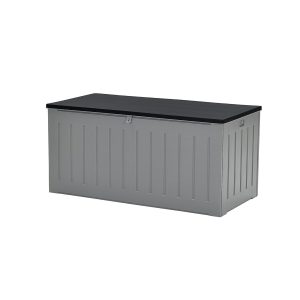 Primo kussenbox – kunststof – 830L – 160×78 cm – donkergrijs – zwart