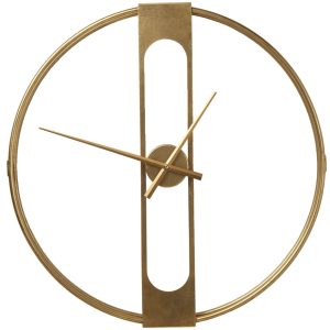 Kare Design Wandklok Clip Ø60cm goud