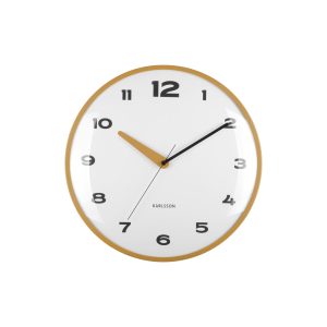 Karlsson wandklok Brisk Dome – geel – Ø40cm Karlsson wandklok Brisk Dome – geel – Ø40cm