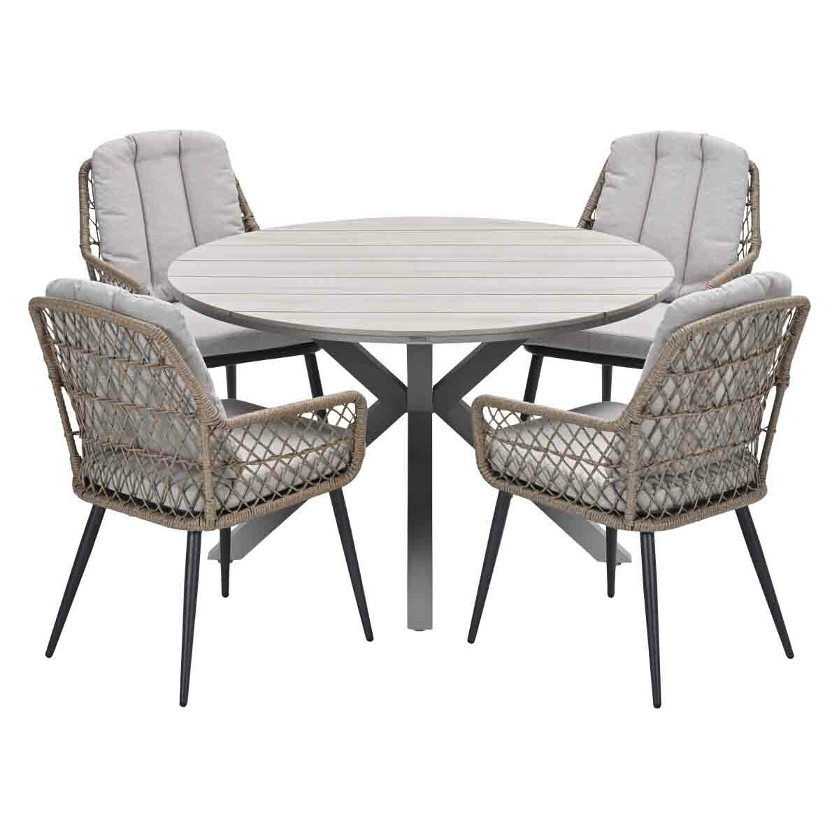 Garden Impressions tuinset Kalibo - Tulli - natural - Ø122x75 cm - 5-d