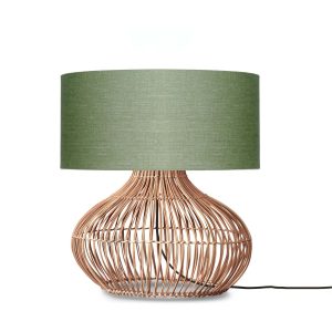 GOOD&MOJO tafellamp Kalahari – groen – Ø47cm