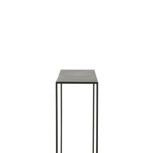 J-Line console Rechthoek – metaal – zwart