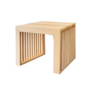 HOME DELUX Houten bank LORA Natuur – 50 cm