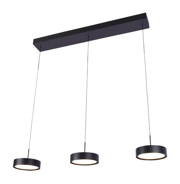 Freelight hanglamp Alieno - 3 lichts - 90 x 150 cm - zwart