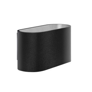 Highlight wandlamp Oval – 1 lichts – 8x 8 cm – zwart