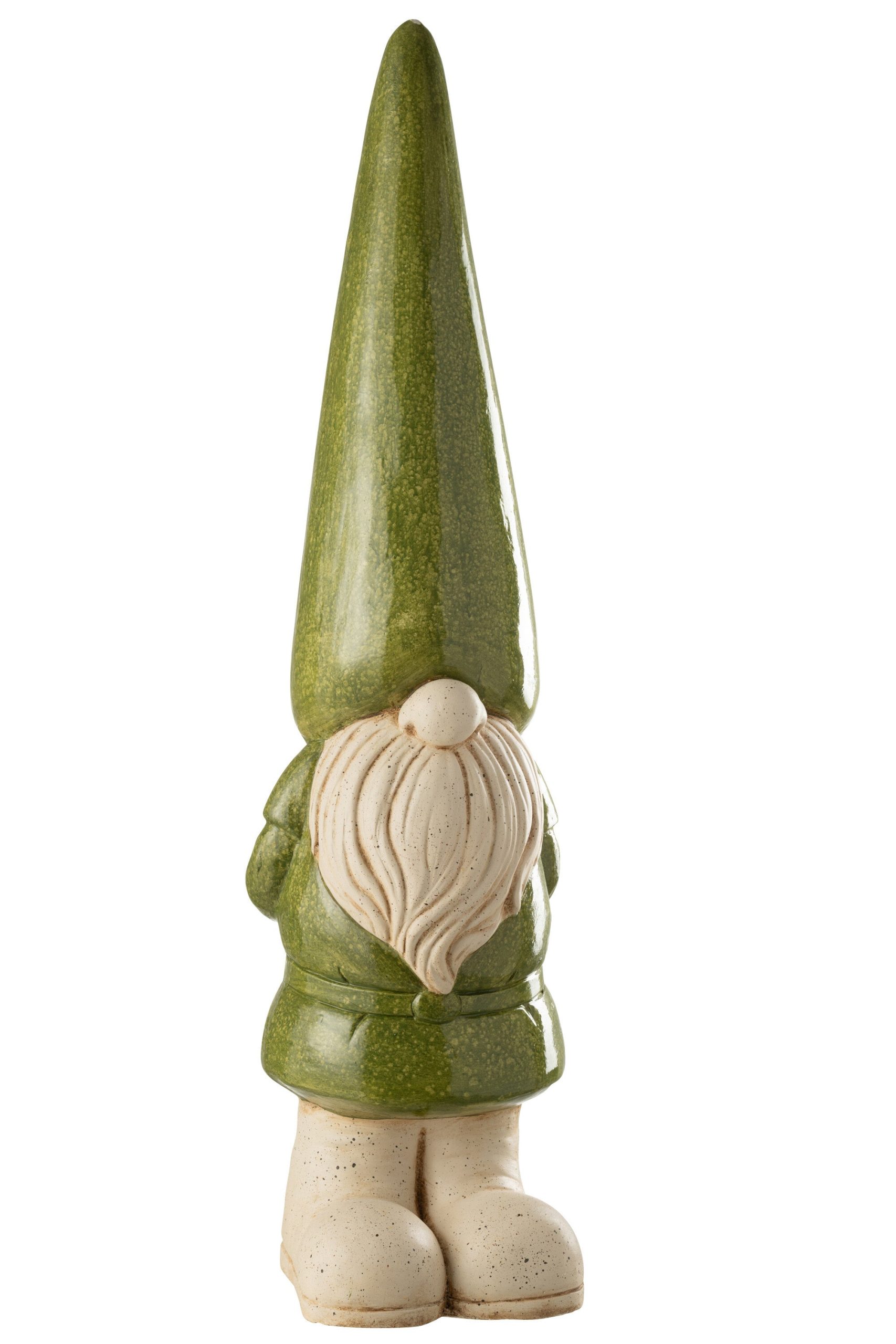J-Line figuur Kabouter Buiten - kunststof - groen - large