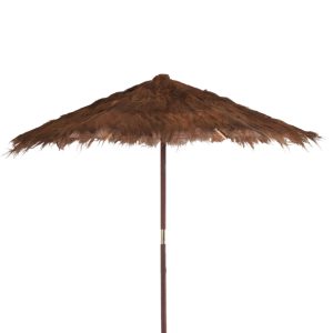 J-Line parasol Cocobladeren – hout – bruin – large