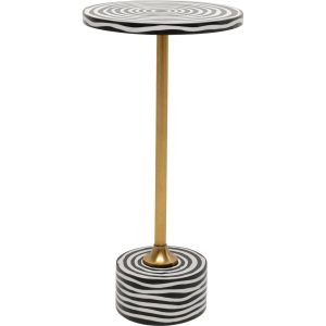 Kare Design Bijzettafel Domero Swirl Ø25cm goud