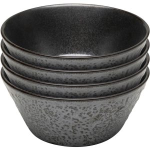 Kare Design Kommen Cosmos zwart Ø15cm (4/set)
