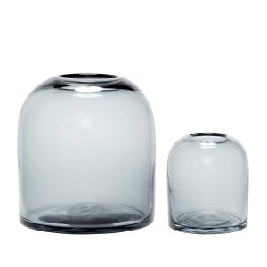 Hübsch vazen Dome – glas – ø12xh13, ø20xh21cm