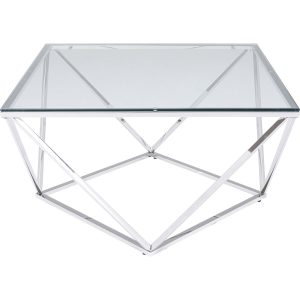 Kare Design Salontafel Cristallo 80x80cm zilver Kare Design Salontafel Cristallo 80x80cm zilver