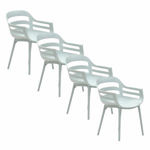 Garden Impressions tuinstoel Sunny olijf kleurig – 4 stuks