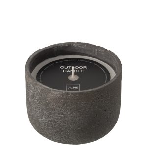 J-Line buitenkaars Rond – donkergrijs – medium – 31U