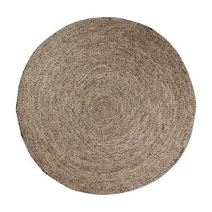 Interieur05 Rond wollen vloerkleed Gapo grijs gemeleerd op=op – 220 x Interieur05 Rond wollen vloerkleed Gapo grijs gemeleerd op=op – 220 x