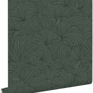 ESTAhome behang ginkgo bladeren donkergroen – 53 cm x 10.05 m – 139618 ESTAhome behang ginkgo bladeren donkergroen – 53 cm x 10.05 m – 139618