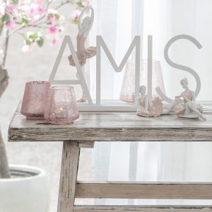 J-Line decoratie Amis – metaal – wit