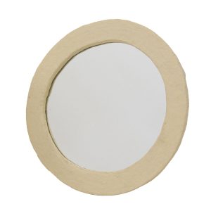 Giga Meubel Spiegel Paige – Rond – Naturel – 110cm