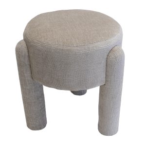 Giga Meubel Poef Yara – Stof – Beige – 44x44x42cm