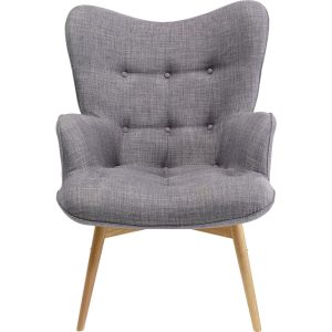 Kare Design Fauteuil Vicky donker grijs Kare Design Fauteuil Vicky donker grijs