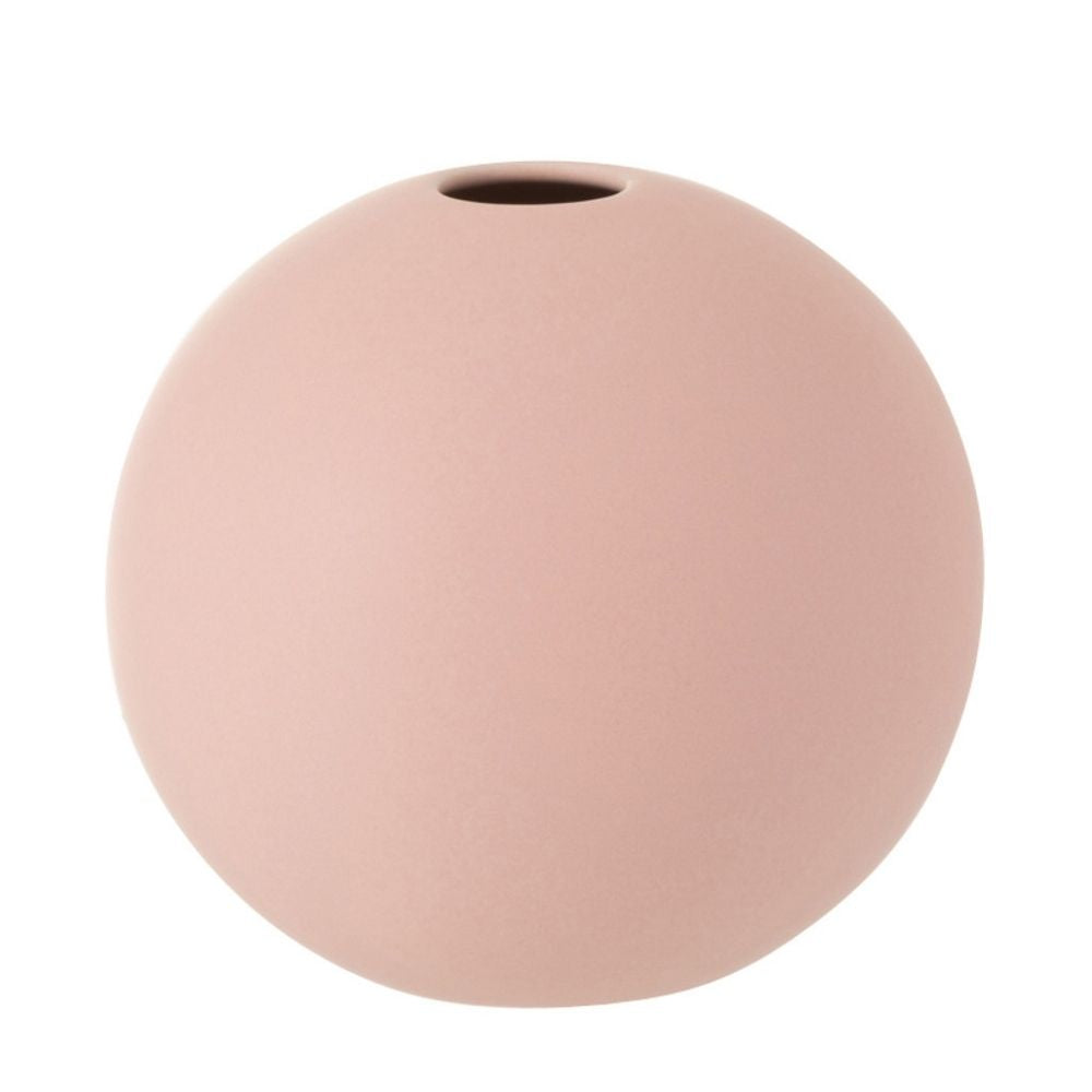 J-Line vaas Bol - keramiek - roze - large - Ø 25 cm
