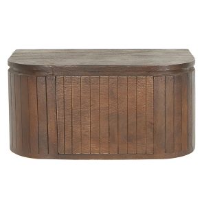 Giga Meubel Nachtkastje Merel – Zwevend Donkerbruin Hout – 55x35x26cm Giga Meubel Nachtkastje Merel – Zwevend Donkerbruin Hout – 55x35x26cm