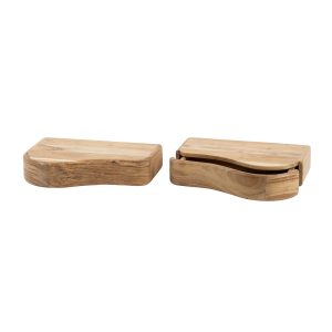 Giga Meubel Nachtkastje Organic – Naturel – Set van 2 – 40x25x8cm Giga Meubel Nachtkastje Organic – Naturel – Set van 2 – 40x25x8cm