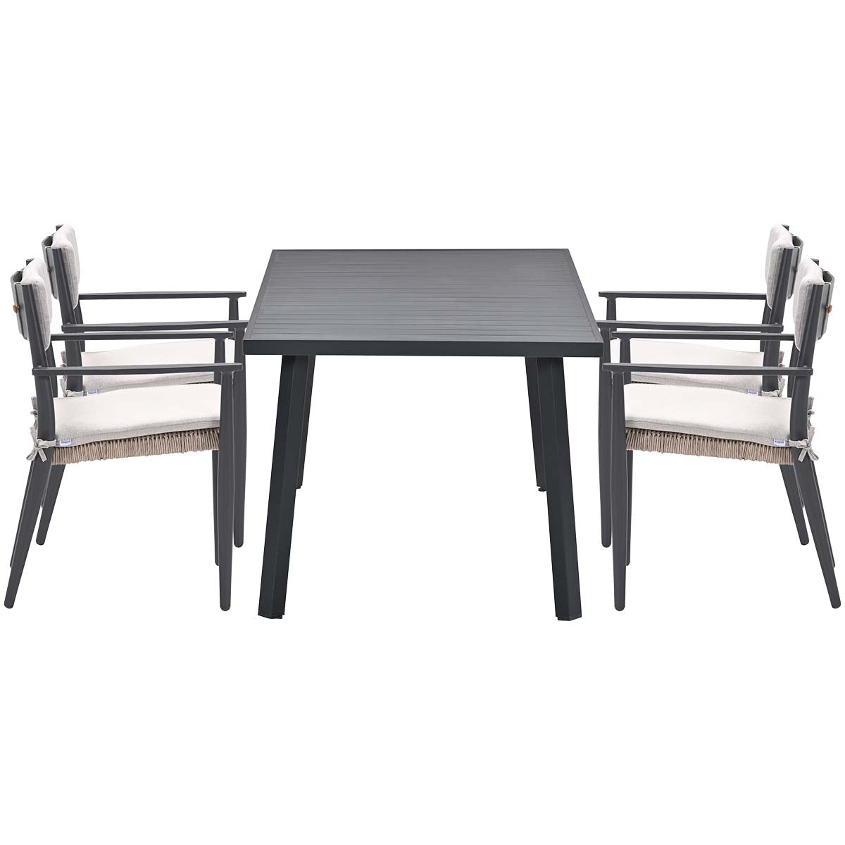 Garden Impressions Parijs tuinstoelen 4 stuks + Terni tafel 160 cm