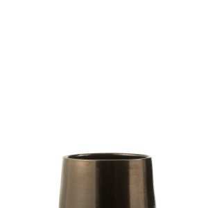 J-Line bloempot Rond Terra – goud – large – Ø 28 cm J-Line bloempot Rond Terra – goud – large – Ø 28 cm