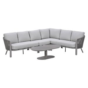 Garden Impressions Loungeset Ryan hoek 5-delig – taupe Garden Impressions Loungeset Ryan hoek 5-delig – taupe