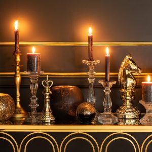 J-Line kandelaar Klassiek Design – aluminium – goud – medium J-Line kandelaar Klassiek Design – aluminium – goud – medium