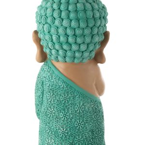 J-Line figuur Monnik Bidden – polyresin – azuur