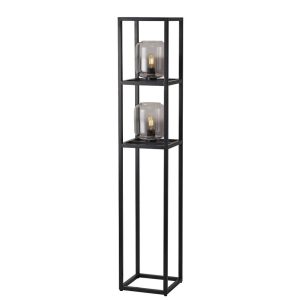 Freelight vloerlamp Dentro – 2 lichts – 28 x 157 cm – zwart rook Freelight vloerlamp Dentro – 2 lichts – 28 x 157 cm – zwart rook