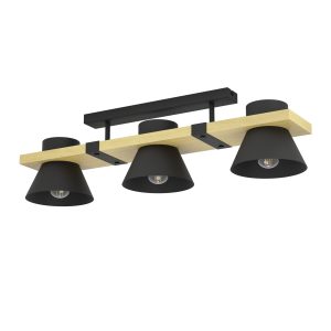 EGLO plafondlamp Maccles – e27 – 78 cm – zwart/bruin – hout EGLO plafondlamp Maccles – e27 – 78 cm – zwart/bruin – hout