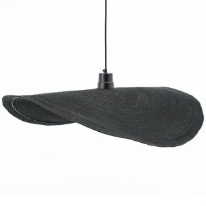 FurniLux Hanglamp Sola Small – Zwart – 60x60x7 – 60x60x7cm