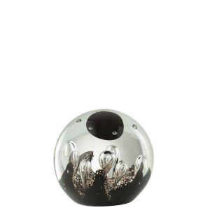 J-Line presse-papier Magic – glas – goud/zwart – small
