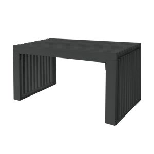 HOME DELUXE Houten bank LORA Zwart – 78 cm