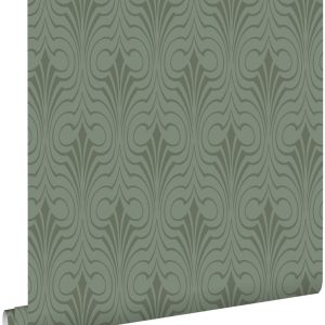 ESTAhome behang grafische vorm vergrijsd groen – 50 x 900 cm – 139636 ESTAhome behang grafische vorm vergrijsd groen – 50 x 900 cm – 139636