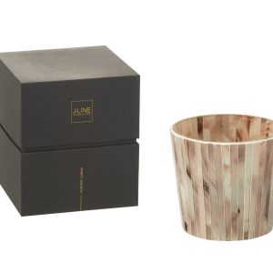 J-Line geurkaars Noa – Tender Rose – glas – roze – small – 45U J-Line geurkaars Noa – Tender Rose – glas – roze – small – 45U