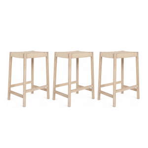 Furnhouse barkruk Ida – Witte olie – Set van 3