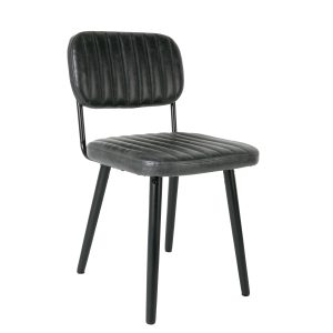 Housecraft Living Jake Worn Eetkamerstoel Kunstleer Zwart Housecraft Living Jake Worn Eetkamerstoel Kunstleer Zwart